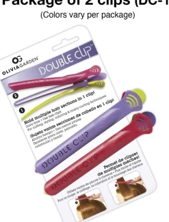 Olivia Garden 2-in-1 Sectioning Double Clip - 2 Pcs