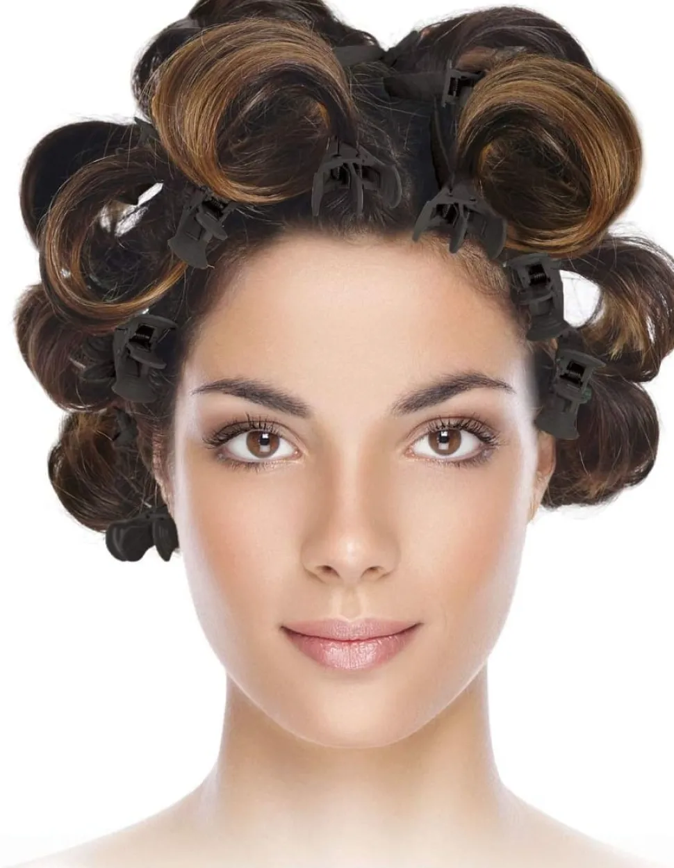 Olivia Garden 2-in-1 Sectioning Double Clip Black - 4 Pcs