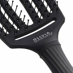 Olivia Garden OG Fingerbrush Care Iconic Double Bristles Black M