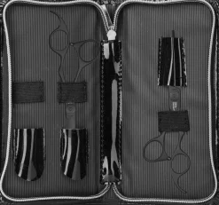 Olivia Garden Silk Cut Set Matt Black 5.75" + Thinning Schear 6.35"