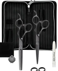 Olivia Garden SilkCut PRO Matt Black Set of 2 - 5.75"