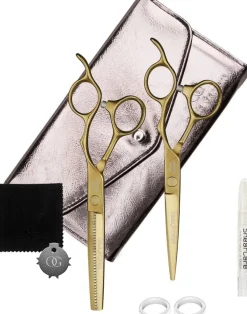 Olivia Garden SilkCut Pro Matt Gold Set