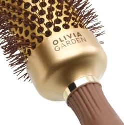 Olivia Garden XL Expert Blowout Speed Wavy Bristles Gold & Brown 35 mm