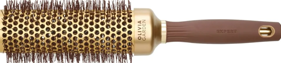 Olivia Garden XL Expert Blowout Speed Wavy Bristles Gold & Brown 45 mm