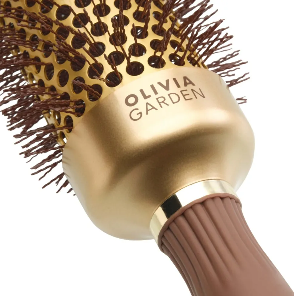 Olivia Garden XL Expert Blowout Speed Wavy Bristles Gold & Brown 45 mm
