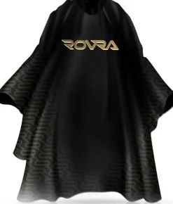 Rovra Baber Cape With Logo - Neoprene Collar - Black