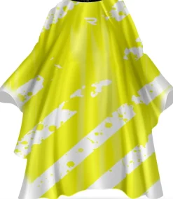Rovra Barber Cape Splash - White & Green
