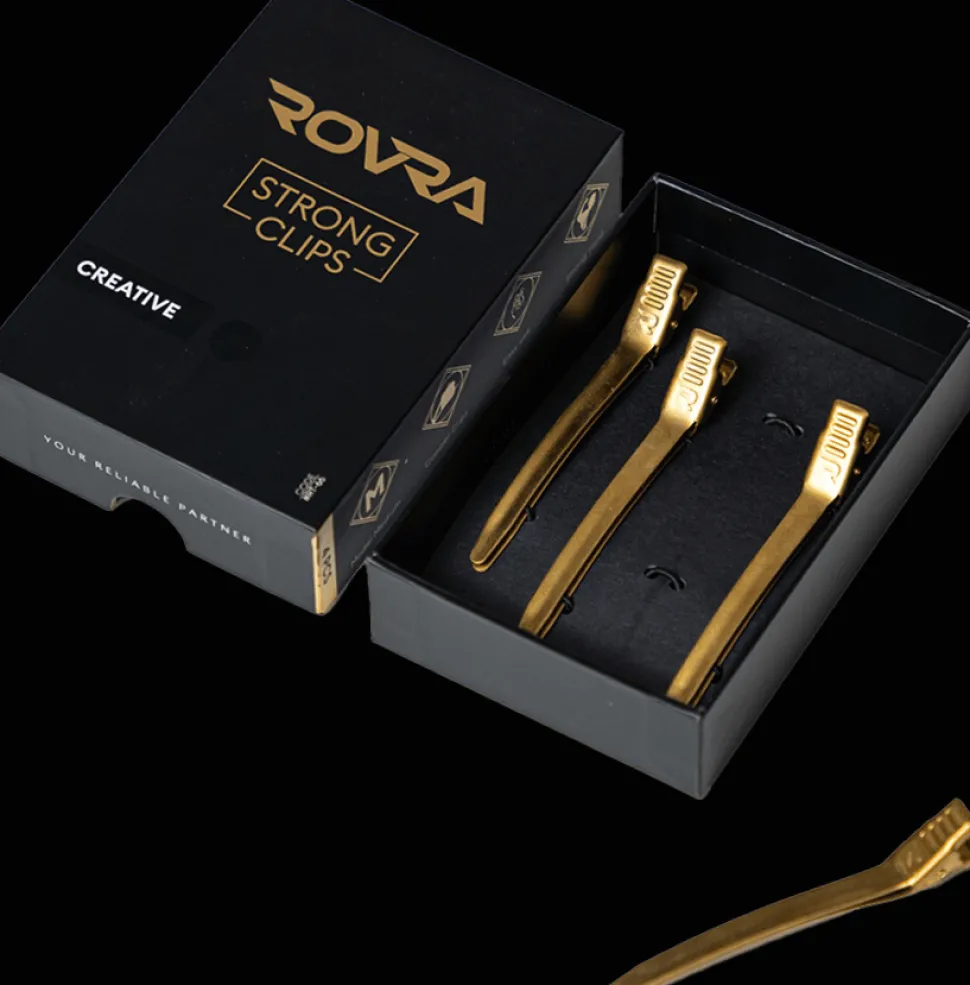 Rovra Set 4 Pcs Hair Clips - Gold