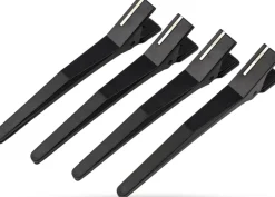 Rovra Set 4 Pcs Silicone Hair Clips - Black