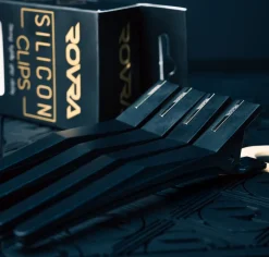 Rovra Set 4 Pcs Silicone Hair Clips - Black