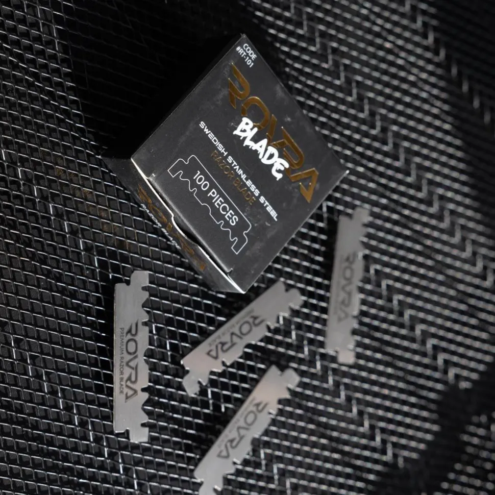 ROVRA Swedish Stainless Steel Razor Blades - 100 Pack