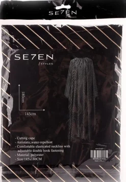 Se7en Styles Black Gold Barber Cape