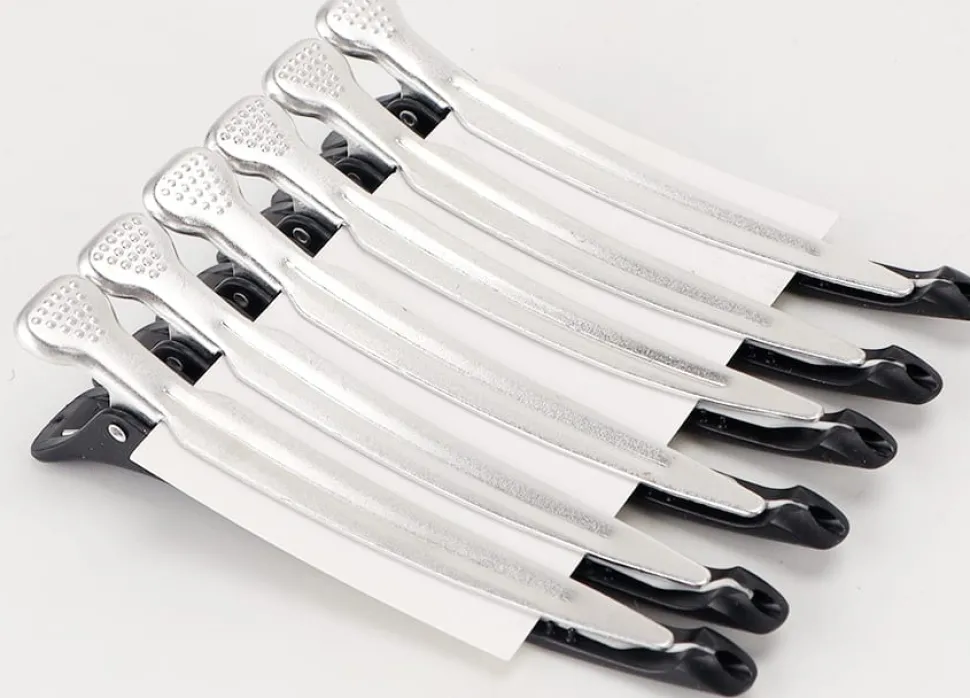 Se7en Styles Black Hair Clips 6 Pcs