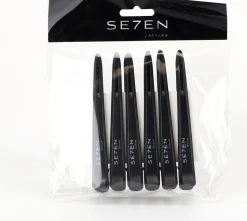 Se7en Styles Black Silicon Clips 6 pcs