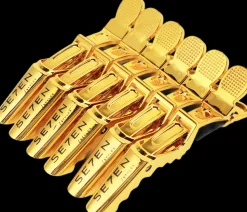 Se7en Styles Gold Shark Clips 6 Pcs