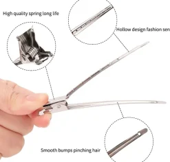 Se7en Styles Metal Clips 8,9 cm - 12 Pcs