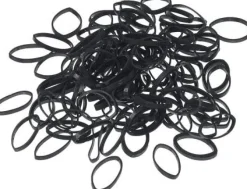 Sibel - Black Hair Ties 20 mm - 500 pcs