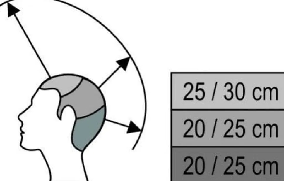 Sibel - Blondy Training Head 100% Natural Hair 20-25 Cm