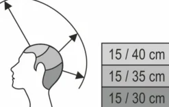 Sibel - Cathy Training Head 100% Natural Hair 15-35 Cm