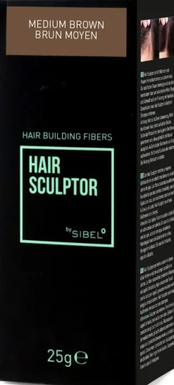 Sibel - Hair Sculptor Hair Building Fibers Refill Medium Brown 25 g