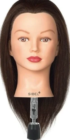 Sibel Aline Training Head 100% Natural Hair 20-40 cm