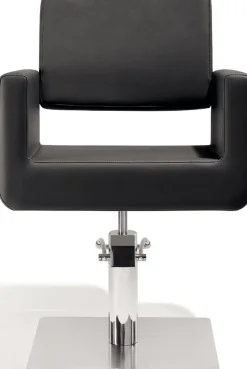 Sibel FELICITAS Styling Chair With Square Base Black Leather