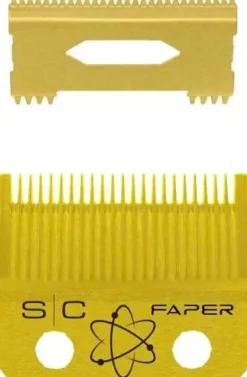 StyleCraft Gold Titanium Faber Slim Deep Tooth Blade with Slim Deep Tooth Cutter