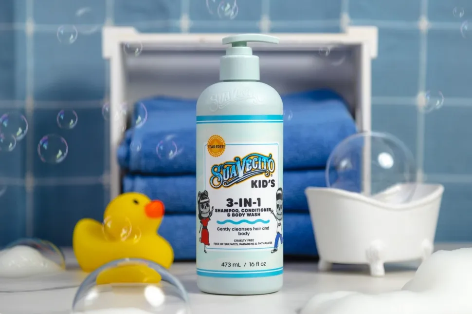 Suavecito Kid’s 3‑in‑1 Shampoo - Conditioner - Body Wash 473 ml