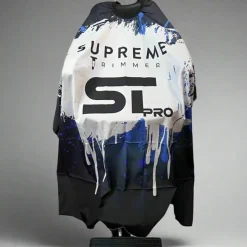 Supreme Trimmer ST Premium Barber Cape - Blue Neon