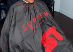 Supreme Trimmer ST Premium Barber Cape - Black
