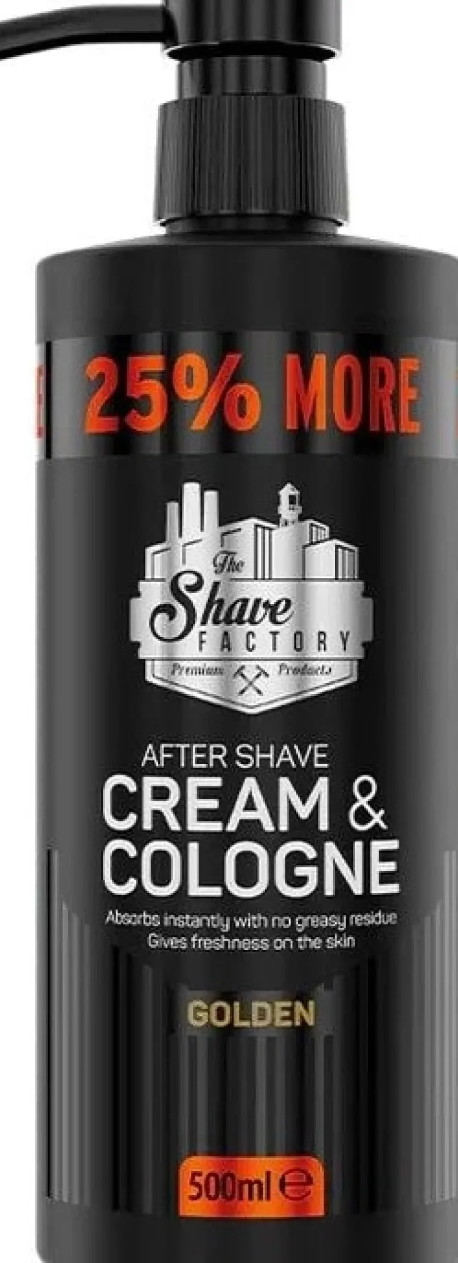 The Shave Factory - Cream & Cologne 2in1 Golden 500 ml