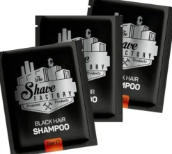 The Shave Factory Black Hair Shampoo 10 x 25 ml