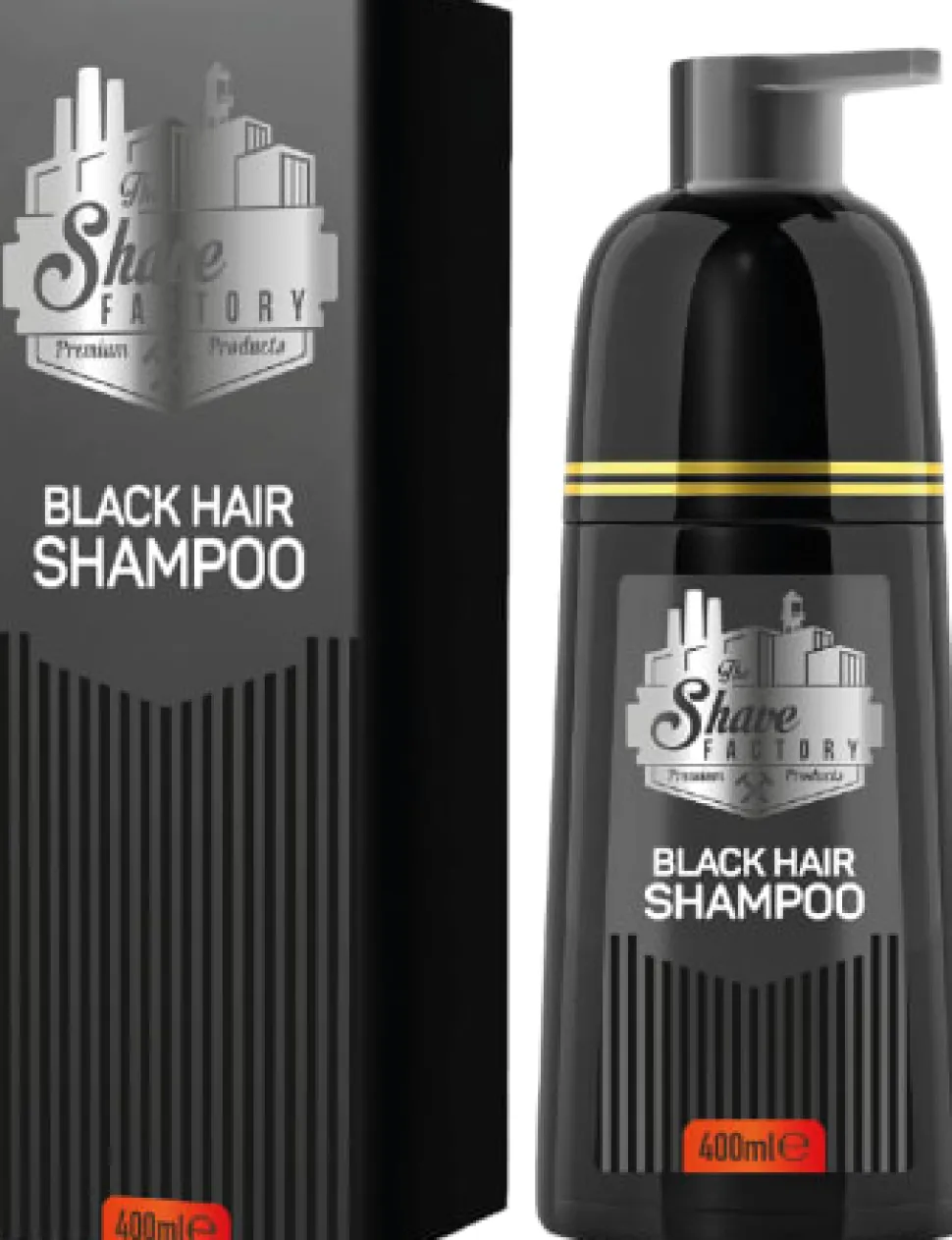The Shave Factory Black Hair Shampoo 400 ml