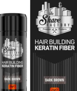 The Shave Factory Hair Building Keratin Fiber Dark Brown 21g