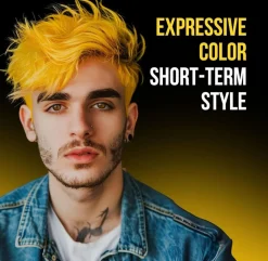 The Shave Factory Temporary Hair Color Spray Yellow - 150 ml