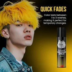 The Shave Factory Temporary Hair Color Spray Yellow - 150 ml