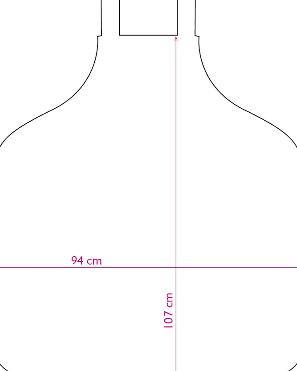 Trend-Design NANO Oversize Colouring Apron Black