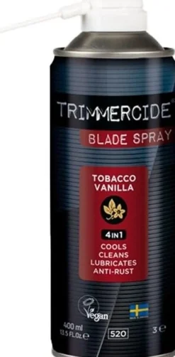Trimmercide Blade Spray 4 In 1 Tobacco Vanilla Scented 400 ml