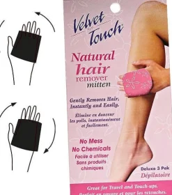 Velvet Touch Hair Removal Glove Pack of 3