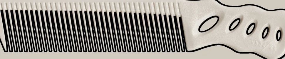 YS Park Flex Barber Comb No.208 White