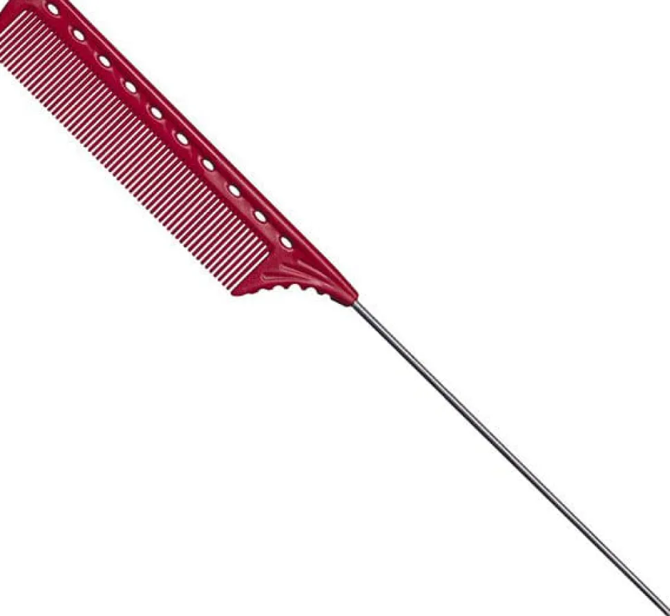 YS Park Tail Comb No. 122 Red - 250 mm
